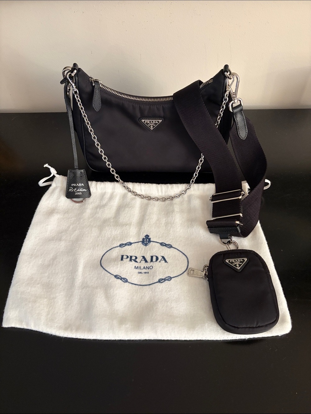 Prada Re-Edition 2005 Re-Nylon bag - black
